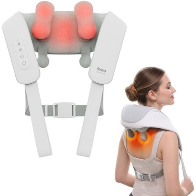 #ad #ad Cordless Shiatsu Neck and Back Massager with Heat 10 Mins x 12 Uses 3 Massa... $125.90