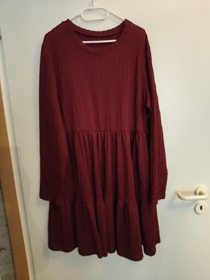 Damen Langarm Shirt, Bordeaux Rot, Größe 2XL 