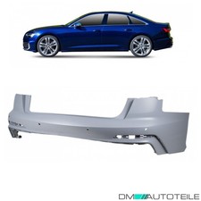 Stoßstange hinten grundiert 4x PDC für Audi A6 C8 4A2 Limousine nur S-Line Sport
