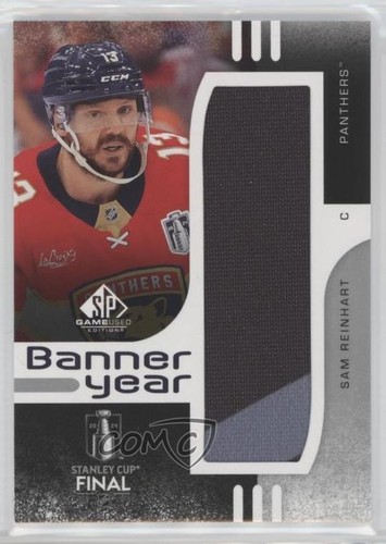 Sam Reinhart #BYSC-SR 2024 SP Game Used Stanley Cup Finals Banner Year Relic card