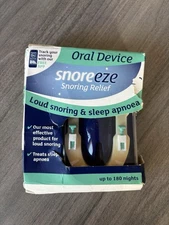 Snoreeze Oral Device – Anti-Snoring & Sleep Apnoea Mouthpiece-NEW (Box Damaged)