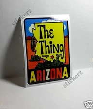 Arizona THE THING Vintage Style Travel Decal / Vinyl Sticker, Luggage Label