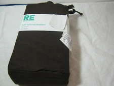 NEW RE ROOM ESSENTIALS FULL TAILORED BEDSKIRT CHOCOLATE 54x75x14 Drop NIP