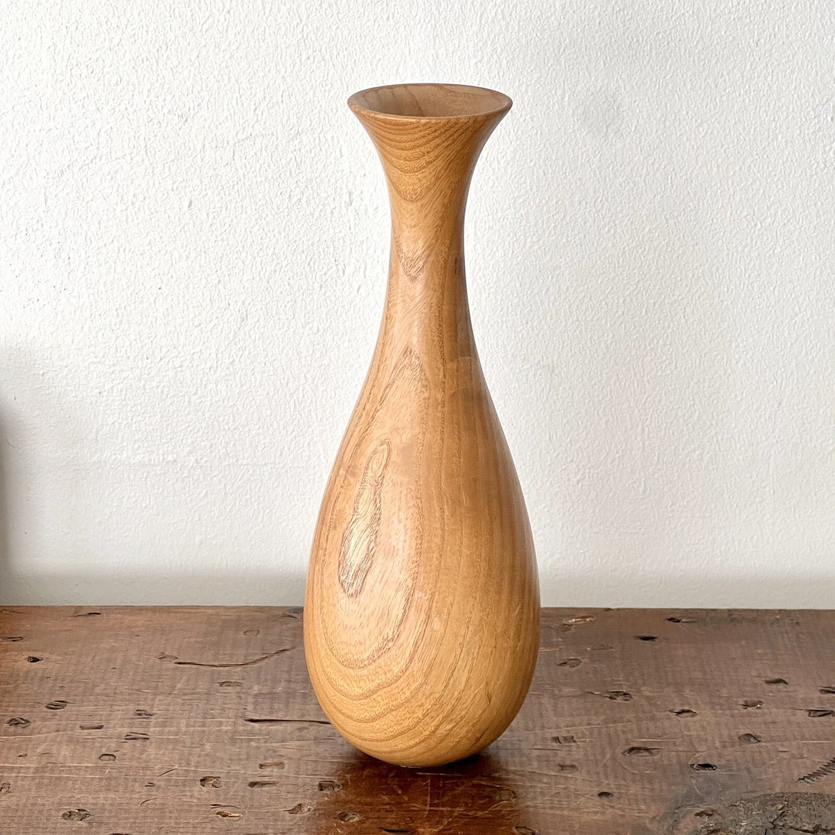 Vintage wood turned vase