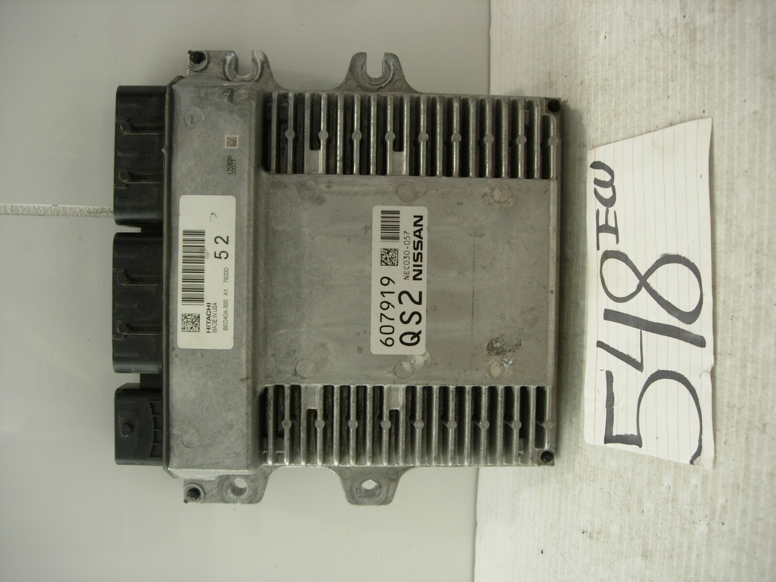 2018 Nissan Pathfinder #548 Engine Computer ECM ECU BED40A-300 A1