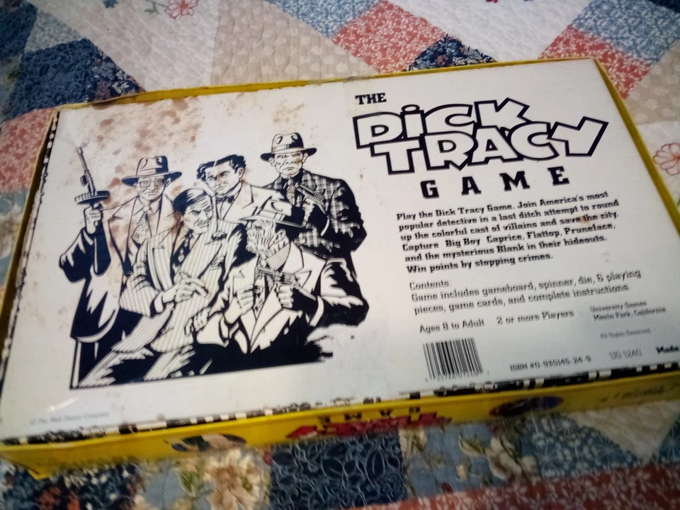 Juegos Universitarios Walt Disney Vintage 1990 The Dick Tracy Juego de Mesa COMPLETO Foto 2 de 4