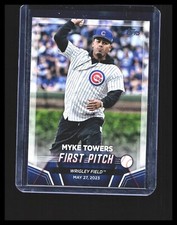 2024 Myke Towers  Rookie Card -  Topps Series 2 - 2023 First Pitch #FP-2 Cubs