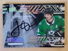 2019-20 UD Black John Klingberg Obsidian Scripts On Card Auto #OS-JK Stars