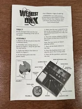 The Weakest Link Hasbro Board Game 2001 OEM Replacement Part - Instructions