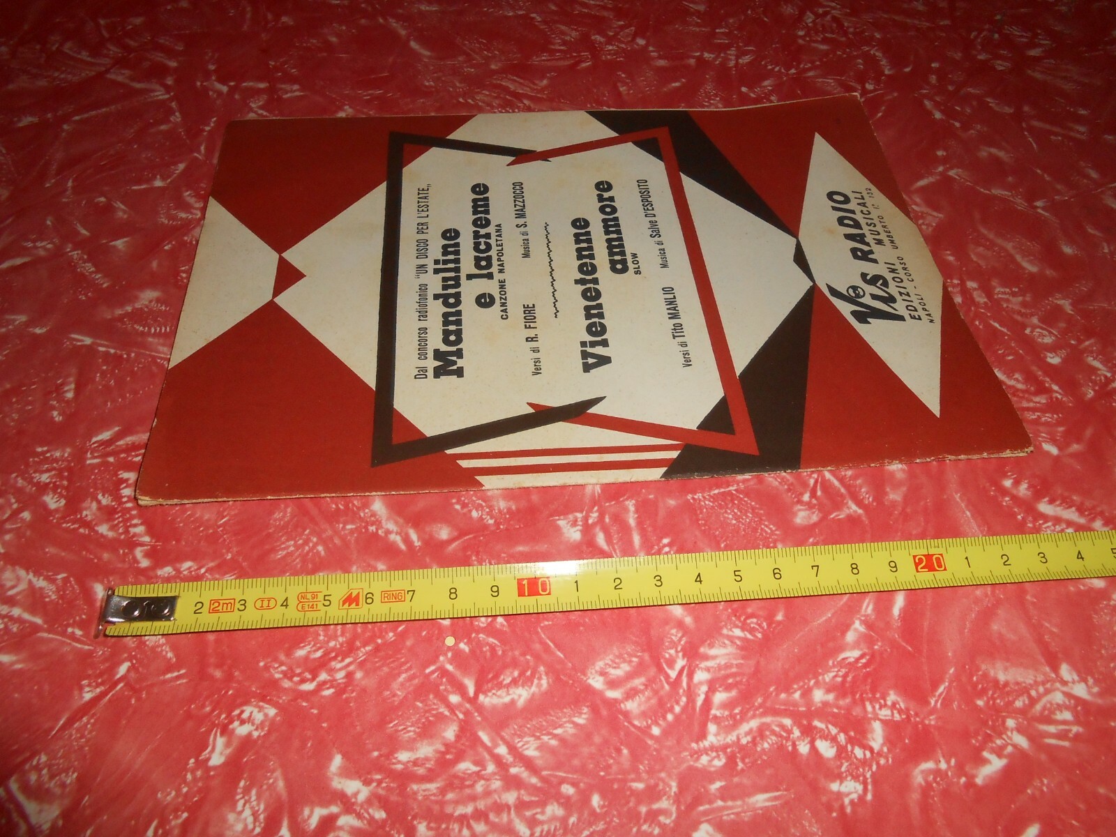 vintage musiknoten - musikausgaben vis radio mandulinen und tränen vienet