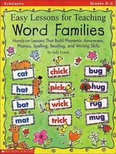 Easy Lessons for Teaching Word Families: Hands-on Lessons That Build - VERY GOOD