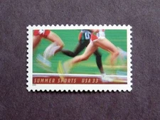 Sc # 3397 ~ 33 cent Summer Sports, Running Issue (bh6)