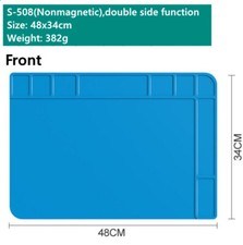 48X34cm Silicone Insulation Pad Thermostable Anti-corrosive Watch Repair S-508