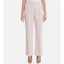 TOMMY HILFIGER Pleated Straight Leg Trouser Pink NWT Sz 8