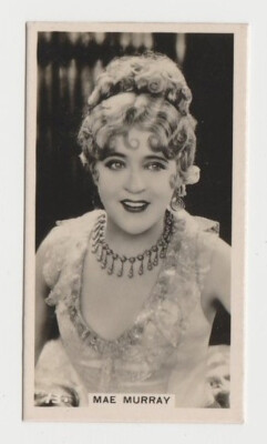 Mae Murray vintage 1925 B.A.T. Cinema Stars Tobacco Card 2nd Ser. #13