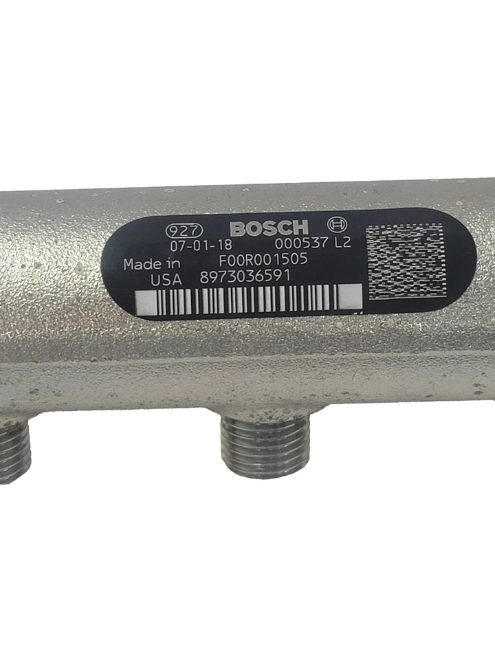 Carril de combustible izquierdo Bosch para inyección de combustible 8973036591 para 04-05 GM Duramax 6,6 L diésel Foto 4 de 4