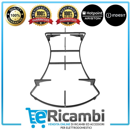 Kit Griglie Bruciatori piattelli per Piano Cottura Cucina Hotpoint Ariston PH640 - Foto 8 di 10