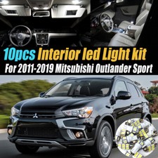 10pc Car Interior Led White Light Bulb Kit For 11-19 Mitsubishi Outlander Sport 10pc Car Interior Led White Light Bulb Kit For 11-19 Mitsubishi Outlander Sport