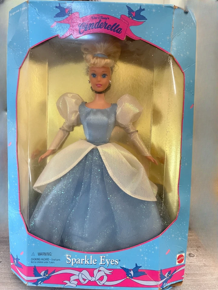 Barbie Walt Disney Cenicienta Ojos Brillantes 1995 #14789 Foto 4 de 4