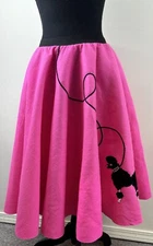 Hip Hop 50’s Shop Sz M/L Hot Pink Poodle Skirt