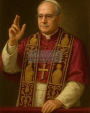 POPE LEO XIV ROBERT FRANCIS PREVOST CHRISTIAN CATHOLIC PAINTING AI 8X10 PHOTO