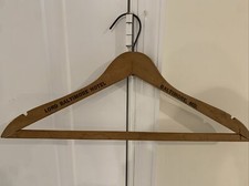 Vintage Wooden Clothes Pants Hanger Lord Baltimore Hotel Maryland Advertising
