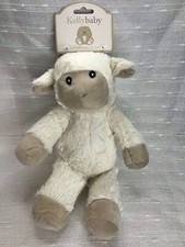 Kellytoy Kelly Baby Lamb Sheep Plush Soft Stuffed 13" Rattle Toy Security Lovey