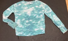 Girls Athleta Green Tie Dye Sweatshirt Size 6 EUC