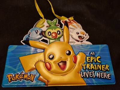 Retro Pokemon Pokémon Epic Trainer lebt hier Plastikschild