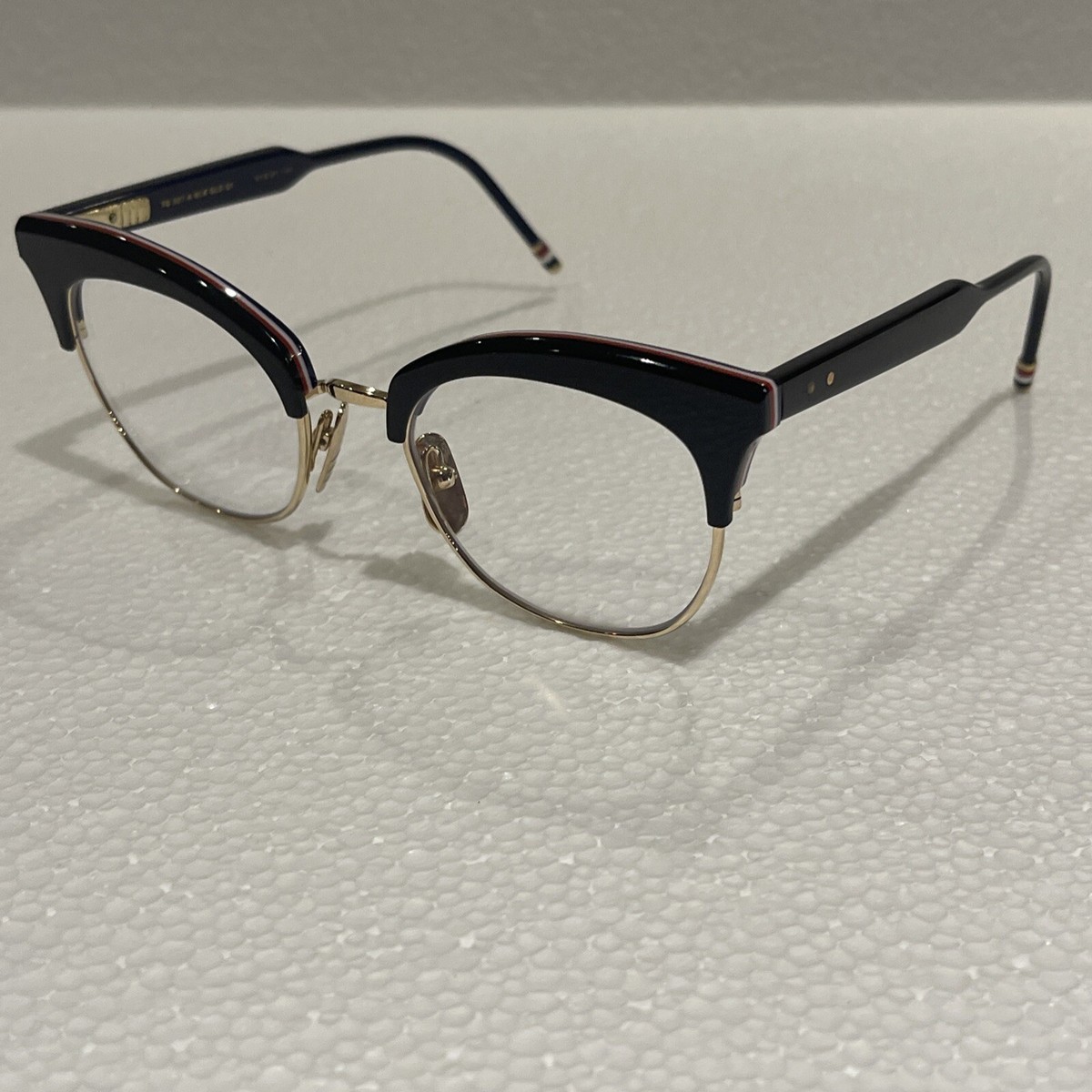 Thom Browne Women's TB-507-Blk-Gld Gold 51/21/145 | eBay