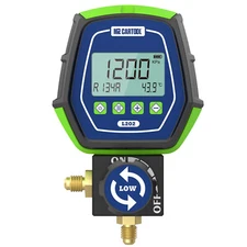 Digital Refrigeration Manifold Gauge HVAC System Vacuum Pressure Temp Tester US