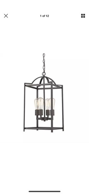 Emliviar 4 Light Foyer Chandelier Lantern Pendant Light Hanging