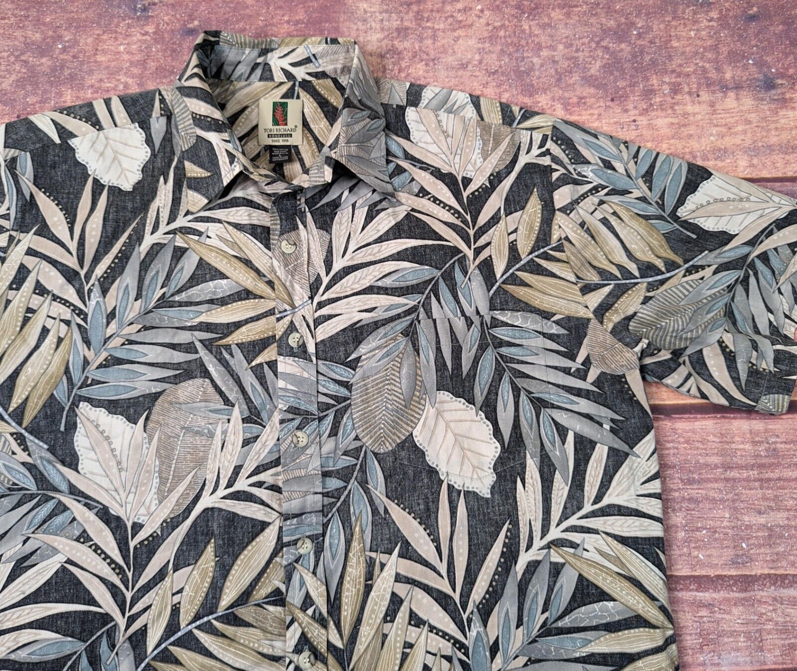Tori Richard Honolulu Hawaiian Shirt Size Large - image 2