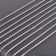 20/50/100pcs Wholesale in Bulk Stainless Steel Women Chain Rolo Chain Necklace