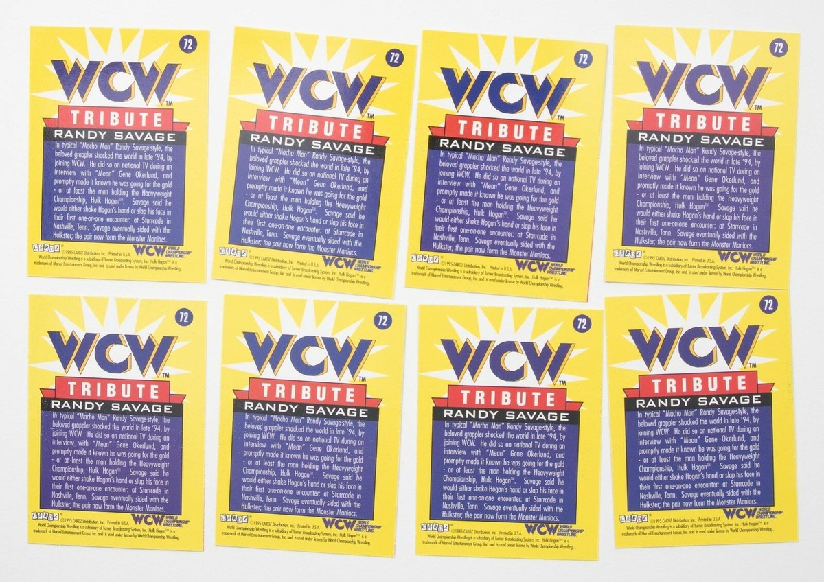 Macho Man Randy Savage 1995 Cardz WCW Main Event Tribute