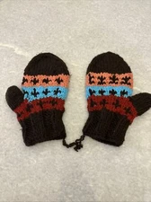 Vintage Style Handmade Knitted Gloves Or Mittens For Those Cold Fun Filled Days