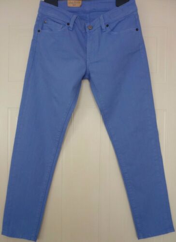 Ralph Lauren Denim & Supply Periwinkle Cropped Blue Crop Skinny Jeans 30 12 M  - Afbeelding 1 van 7