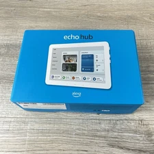 Amazon Echo Hub 8" Smart Home Control Panel W/ Alexa White Model G6A87E NEW OPEN