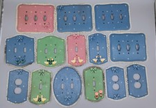 Vintage 1980s Country Goose Switch Plate Cove...