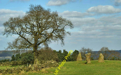 Foto 6x4 Neun Steine schließen Stein Kreis Birchover c2016