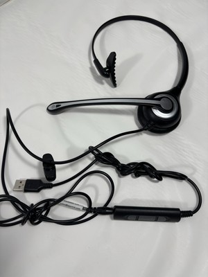 Wantek Headset A600Corded RJ9 Telephone Jack Headset Mono w Noise Cancelling