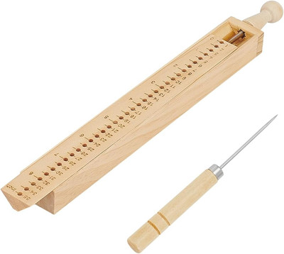 Wood Bookbinding Punching Tool, Hand Account Binding Kit Bookbinding Supplies fo