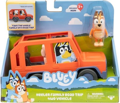 Moose Toys 300176 - BLUEY S11 Heeler Family Road Trip 4WD Vehicle, Familienauto