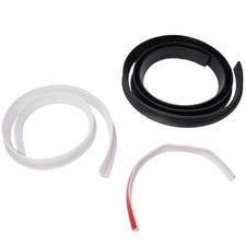 Silicone Bathroom Water Stopper Strip Shower Dam Dry Wet Separation Barrier AU