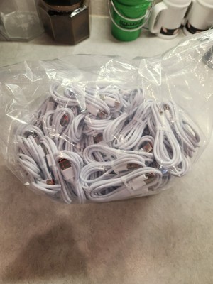 LOT OF 75 6A USB-C to USB-A 1 Meter/3.3 Feet Long Fast Charging Cables Brand New