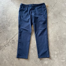 Lululemon Mens ABC Pants 34x30 Pant Slim Warpstreme True navy Blue LM5AD8S