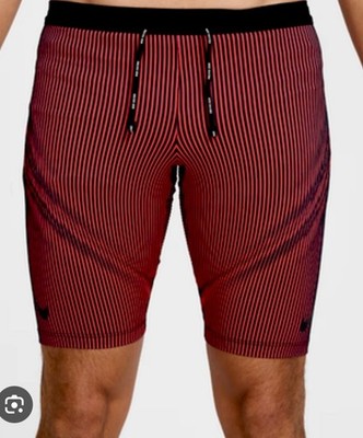 $90 Nike Aeroswift Half Tight Running Shorts  Men's 2XL Red Black FN3369 015 New