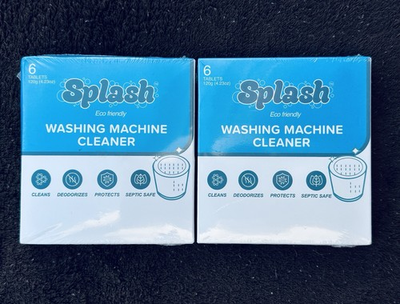 #ad Lot of 2 Splash Spotless Washing Machine Cleaner Tablets Deep Cleaning Formula $29.99