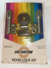 NOS - Vintage Cal Custom Locking Hood Pin Set / Keys Rat Hot Rod Van Muscle Car
