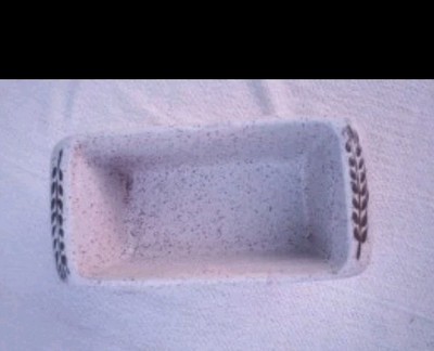  Bread Pan Onion River Pottery VERMONT STONEWARE Mini Loaf  SPECKLED 